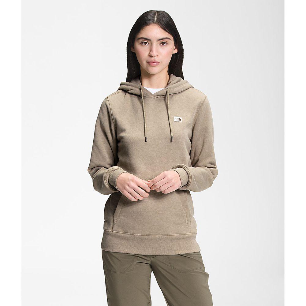 The North Face Heritage Patch Pullover Γυναικεια Φούτερ Hoodie - Χακί (NVLR84316)